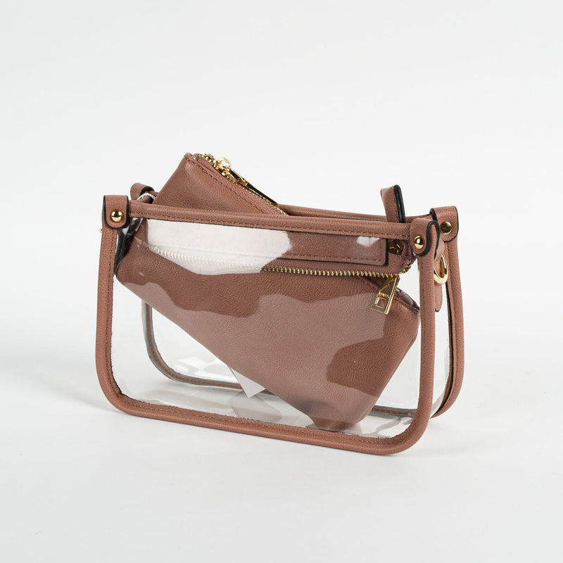 Clear Crossbody Bag with Chain