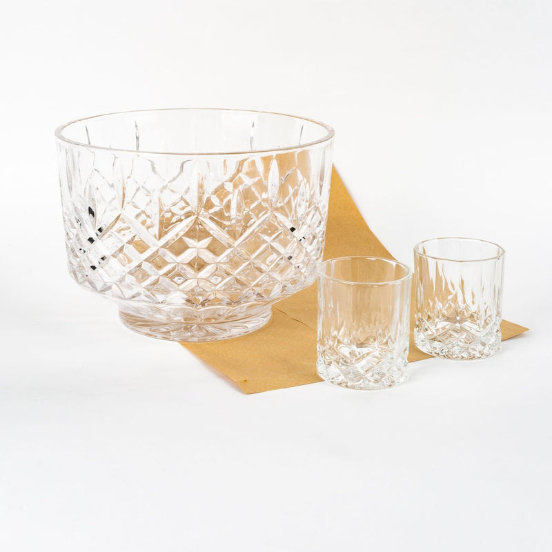 Admiral Punch Bowl with 8 Tumblers