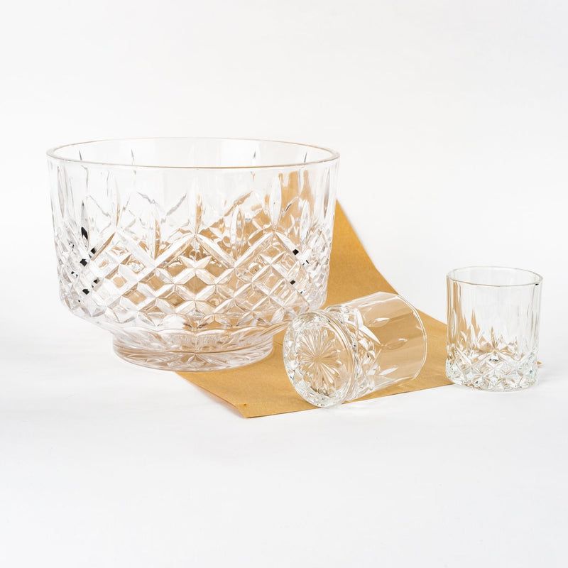 Admiral Punch Bowl with 8 Tumblers