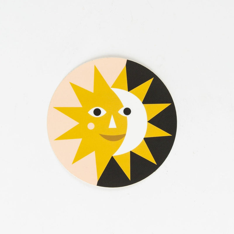 Day and Night Die Cut Sticker