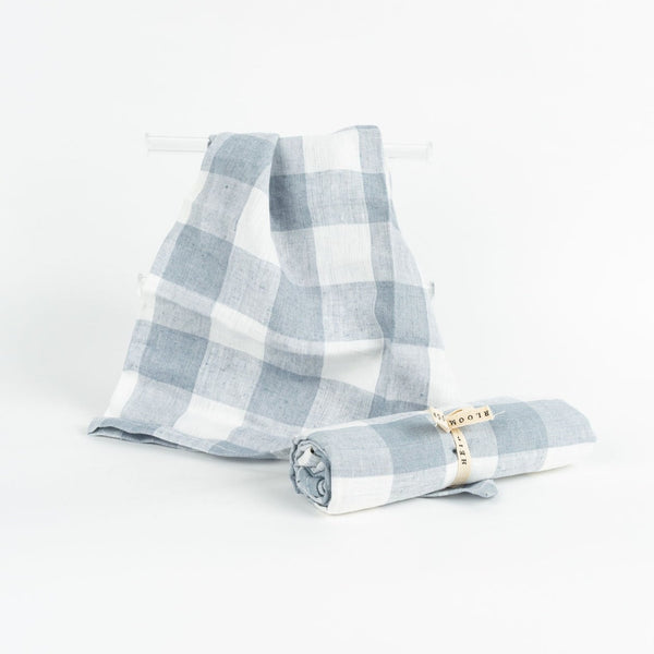 Gingham Blue Tea Towel