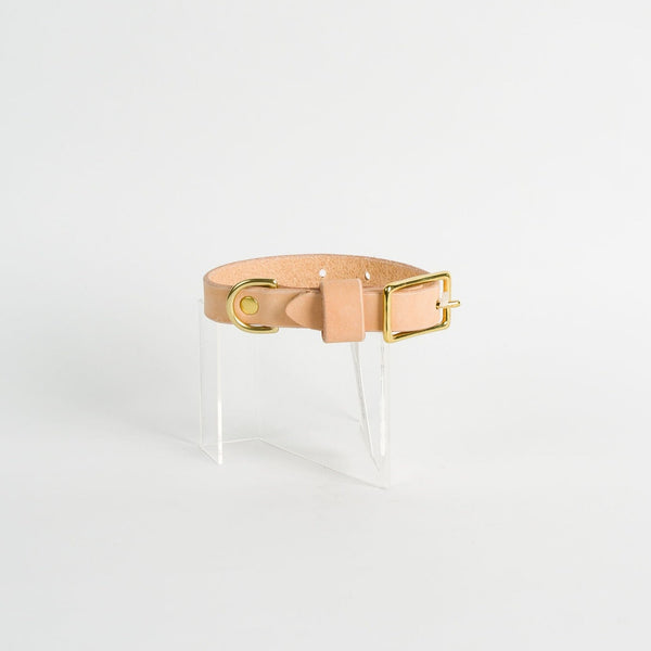 Dog Collar in Natural Leather
