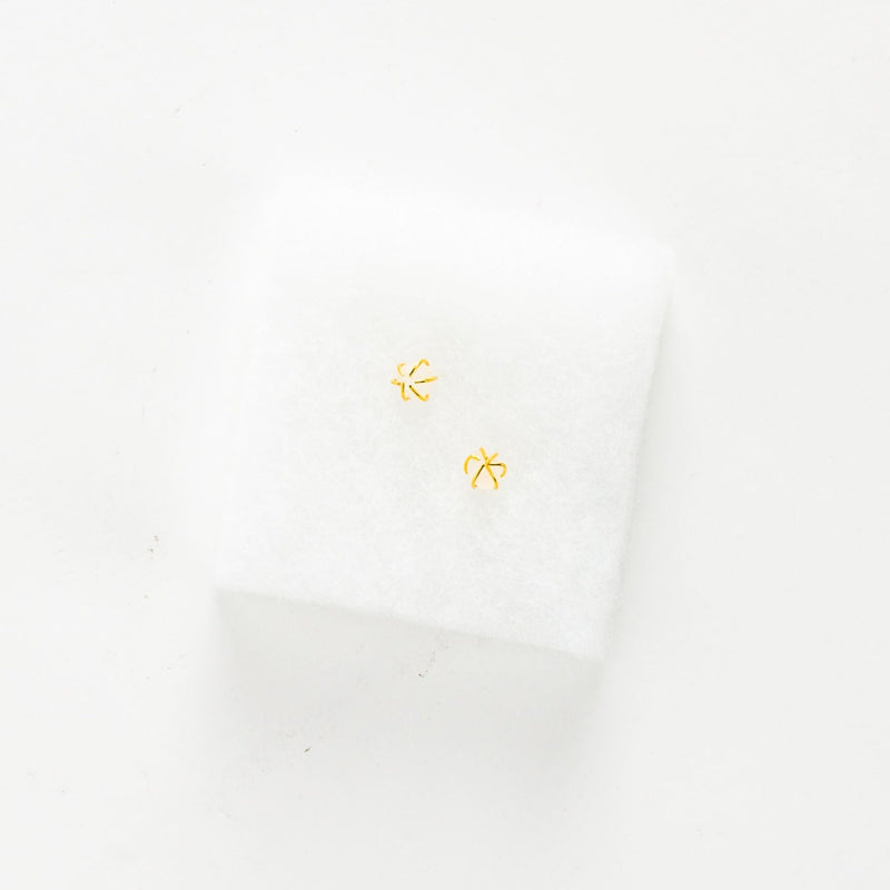 Raw Gemstone Nugget Post Earring