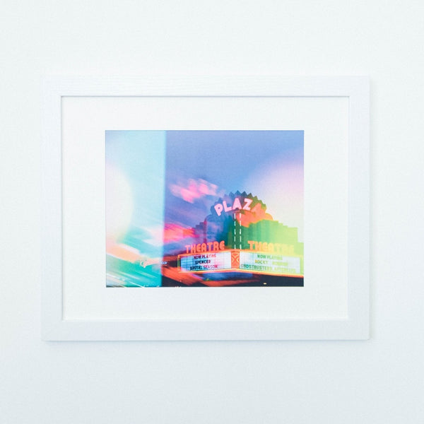 Small "Night Lights" Plaza Theatre Print