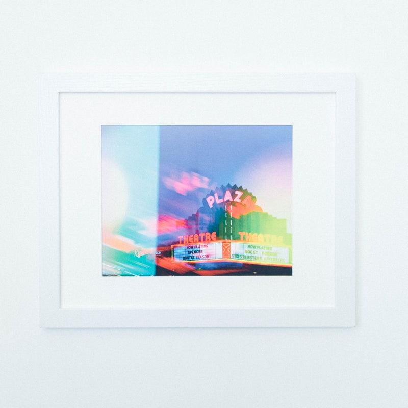 Small "Night Lights" Plaza Theatre Print