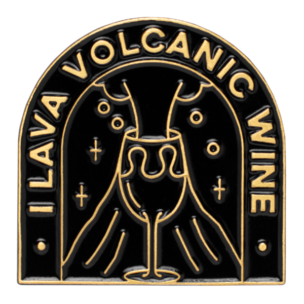 I Lava Volcanic Wine Enamel Pin
