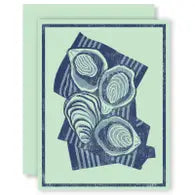 Oysters Letterpress Cards - Set of 6