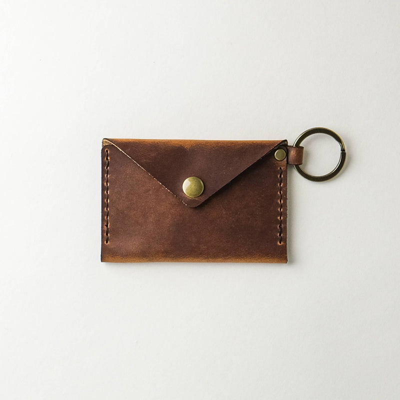 Leather ID Keychain Wallet