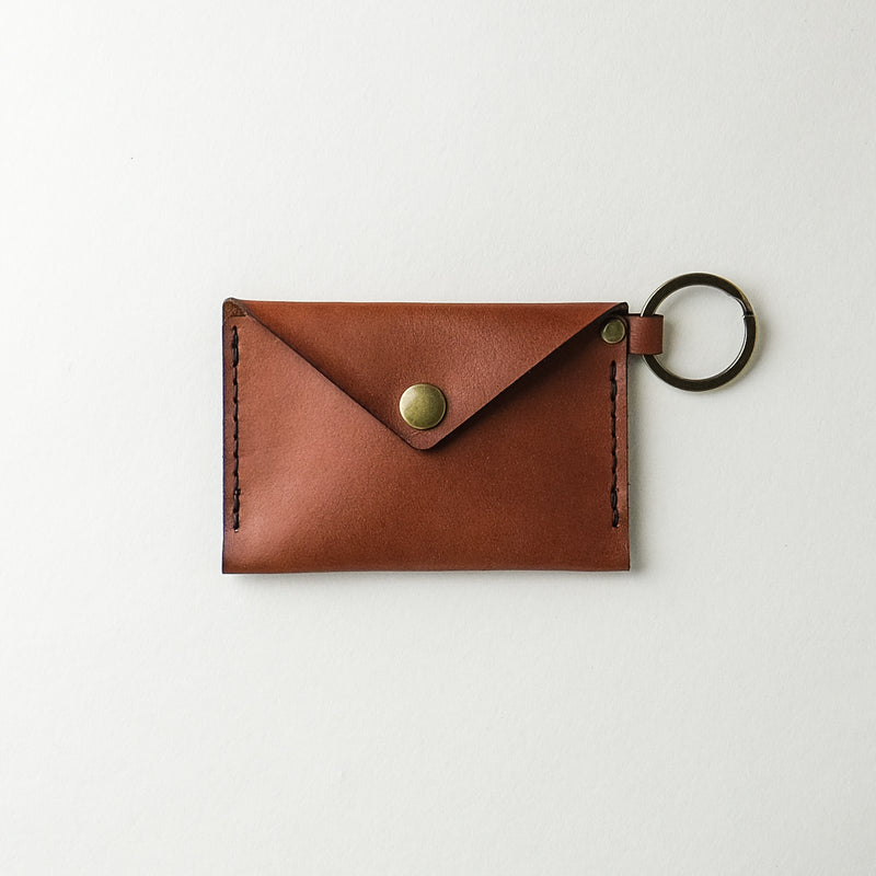 Leather ID Keychain Wallet
